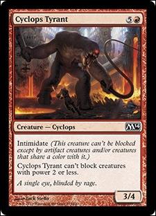 Magic the Gathering: 2014 Core Set (Base Set) card 135 Cyclops Tyrant