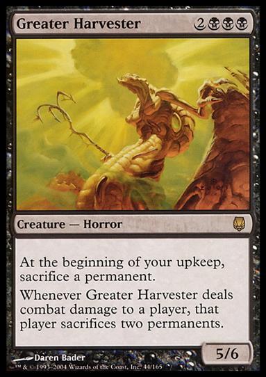 Magic the Gathering: Darksteel (Base Set) card 44 Greater Harvester