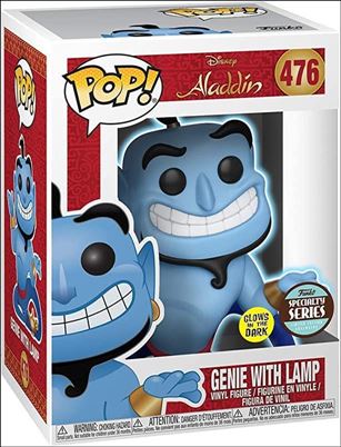 POP! Disney figure 476-B Genie with Lamp (Glow) Specialty Series