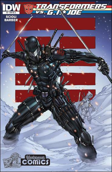 Transformers vs G.I. Joe issue 6-D Jaime Tyndall Yesteryear Comics Cover