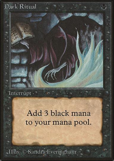 Magic the Gathering: Limited Edition Beta (Base Set) card 99 Dark Ritual