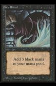 Magic the Gathering: Limited Edition Beta (Base Set) card 99 Dark Ritual