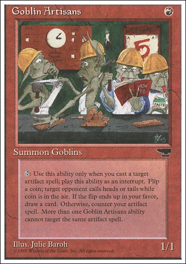 Magic the Gathering: Chronicles (Base Set) card 48 Goblin Artisans