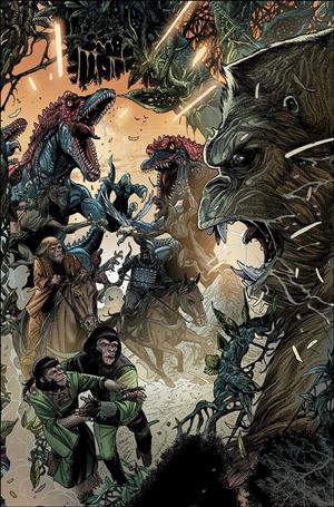 Kong on the Planet of the Apes issue 3-B Carlos Magno Connecting Cover