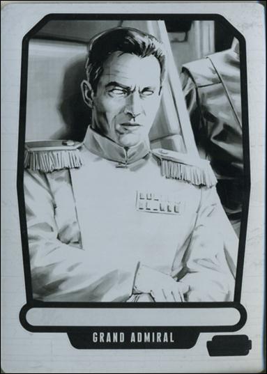Star Wars Galactic Files (Printing Plates Subset) card 204 Grand Admiral Thrawn - 1/1 Black