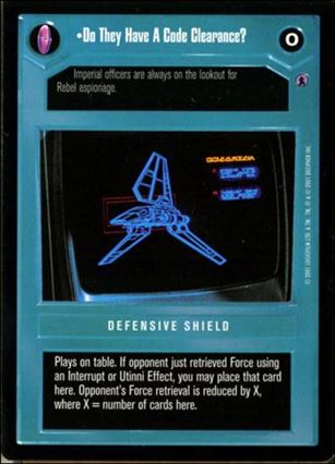 Star Wars: Reflections III (Base Set) card 37 Do They Have A Code Clearance?