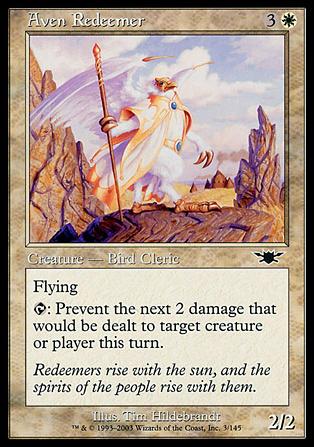 Magic the Gathering: Legions (Base Set) card 3 Aven Redeemer