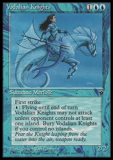Magic the Gathering: Fallen Empires (Base Set) card 29 Vodalian Knights