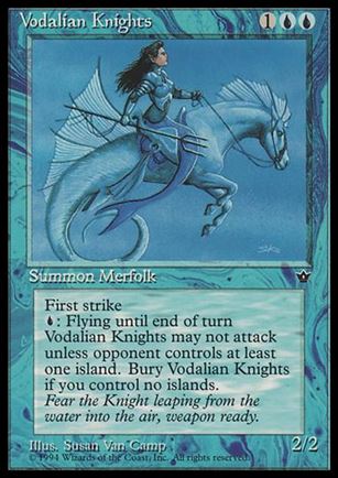 Magic the Gathering: Fallen Empires (Base Set) card 29 Vodalian Knights