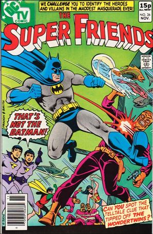 Super Friends (1976) issue 26-B UK Price Cover