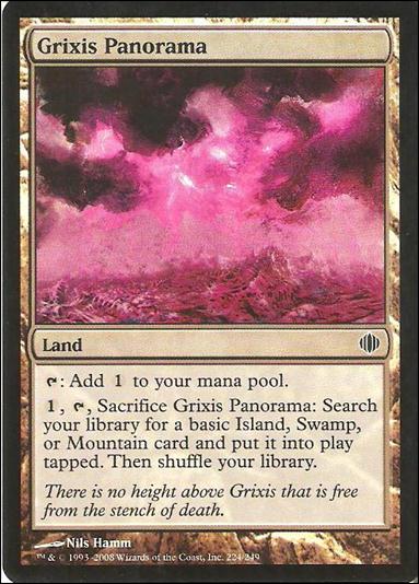 Magic the Gathering: Shards of Alara (Base Set) card 224-B Grixis Panorama (Foil)