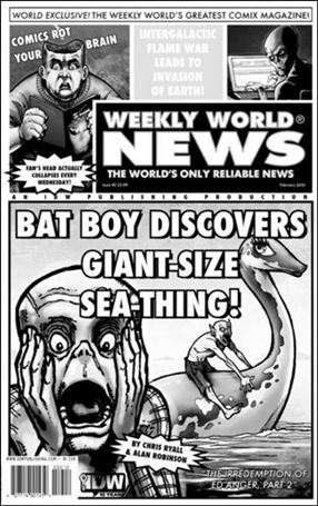 Weekly World News issue 2-C Alan Robinson Black and White Cover