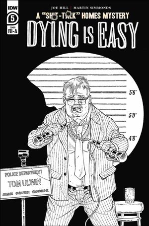 Dying is Easy issue 5-C Gabriel Rodriguez 1:10 Black & White Cover