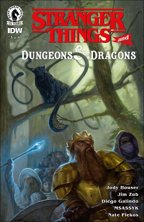 Stranger Things and Dungeons & Dragons issue 3 E.M. Gist Cover