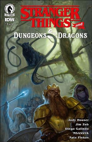 Stranger Things and Dungeons & Dragons issue 3 E.M. Gist Cover