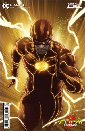 Shazam! (2023) issue 2-D Kaare Andrews The Flash Movie Cardstock Cover