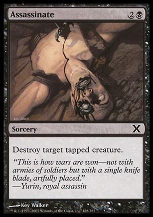 Magic the Gathering: 10th Edition (Base Set) card 128 Assassinate