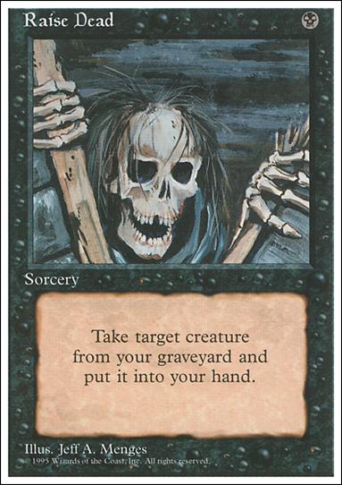 Magic the Gathering: 4th Edition (Base Set) card 156 Raise Dead