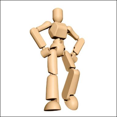 Stikfas Blister Pack figure 2-C Beta Female (Tan)