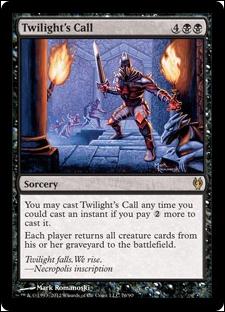 Magic the Gathering: Duel Decks: Izzet vs. Golgari (Base Set) card 76 Twilight's Call