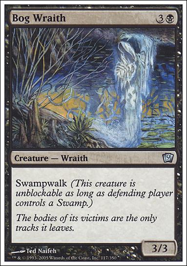 Magic the Gathering: 9th Edition (Base Set) card 117 Bog Wraith