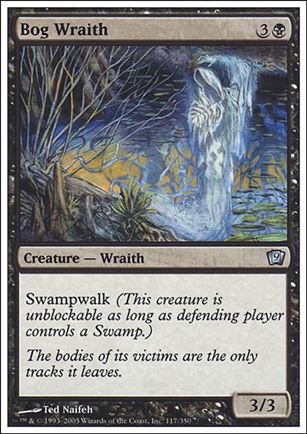 Magic the Gathering: 9th Edition (Base Set) card 117 Bog Wraith
