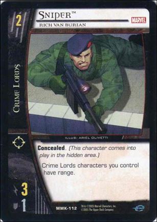 Marvel Knights: VS System (Base Set) card MMK-112 Sniper
