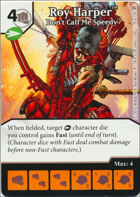 DC Comics Dice Masters Green Arrow and The Flash card 32 Roy Harper: Don't Call Me Speedy