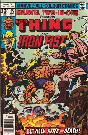 Marvel Two-in-One (1974) issue 25-B UK Price Cover