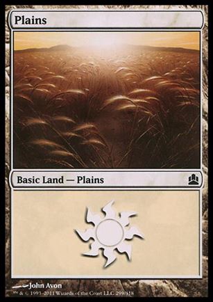 Magic the Gathering: Commander (Base Set) card 299 Plains