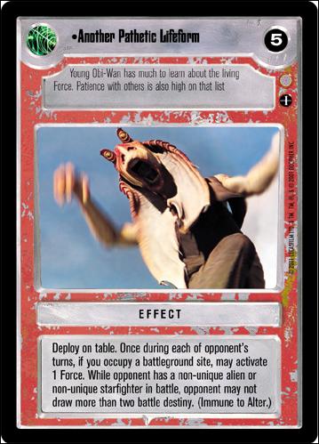 Star Wars: Coruscant Limited (Base Set) card 131 Another Pathetic Lifeform