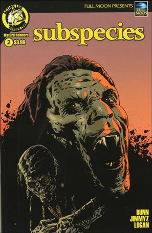 Subspecies (2018) issue 2-B J. Travis Smith Cover