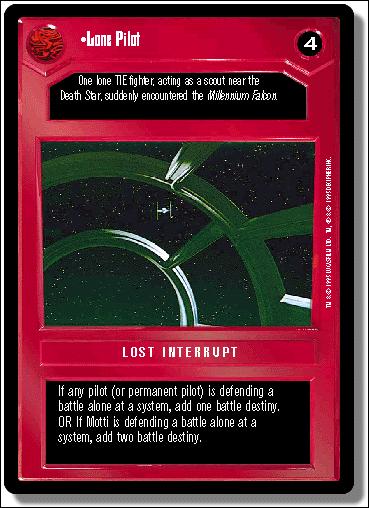 Star Wars: Premiere Limited (Base Set) card 87 Lone Pilot