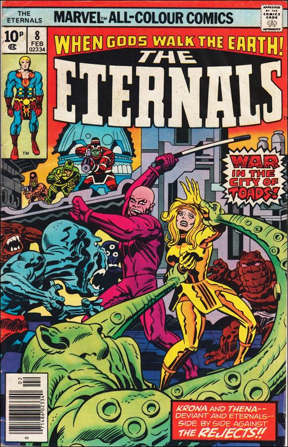 Eternals (1976) issue 8-B UK Price Cover