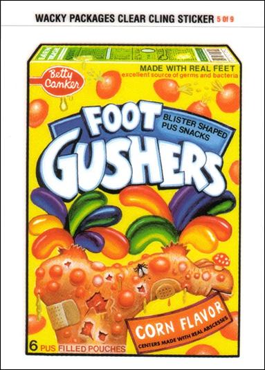Wacky Packages All-New: Series 1 (Cling Subset) card 5 Foot Gushers