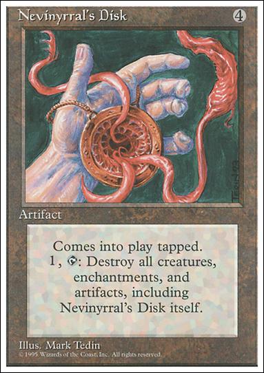 Magic the Gathering: 4th Edition (Base Set) card 338 Nevinyrral's Disk