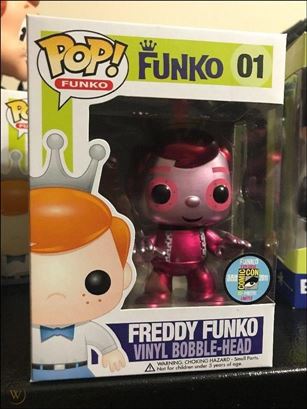 Pop! Funko - Freddy Funko figure '1'-B Freddy Funko (Frankenberry) Metallic SDCC. 1/12