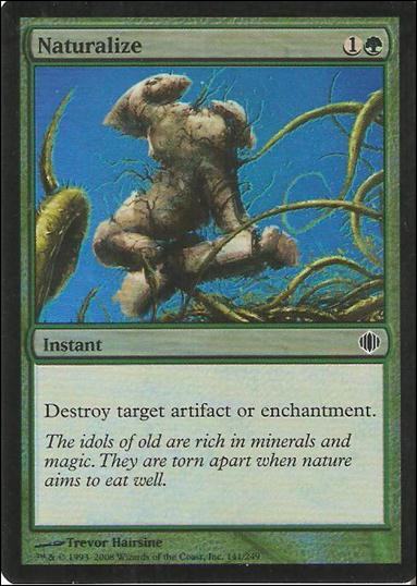 Magic the Gathering: Shards of Alara (Base Set) card 141-B Naturalize (Foil)