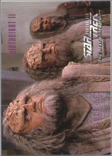 Star Trek: The Next Generation - The Episode Collection Season Six (Base Set) card 588 Birthright Part II, Episode 142C