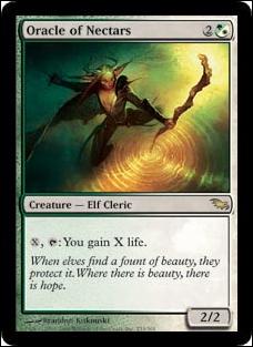 Magic the Gathering: Shadowmoor (Base Set) card 233 Oracle of Nectars