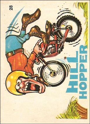 Silly Cycles (Base Set) card 28-C Hill Hopper  (Motorcycle on Back Going L to R)