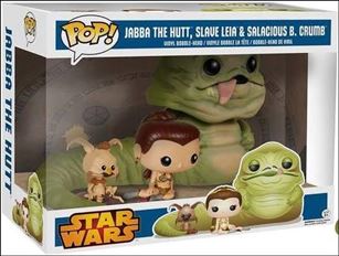 POP! Star Wars Multi-Packs figure nn3 Jabba the Hutt, Slave Leia & Salacious B. Crumb
