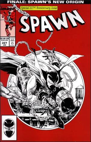 Spawn issue 227-B 1:25 Black and White Cover