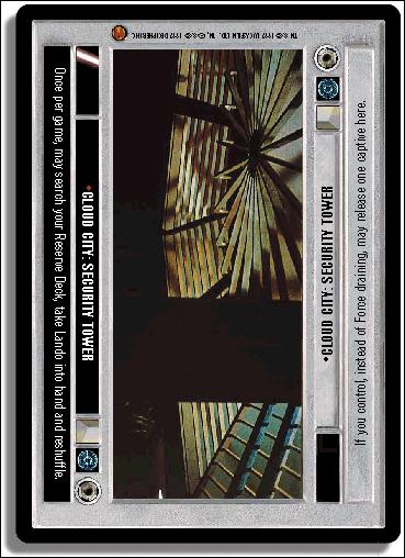 Star Wars: Cloud City Limited (Base Set) card 82 Cloud City: Security Tower