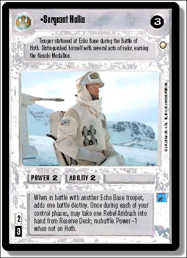 Star Wars: Special Edition Limited (Base Set) card 210 Sergeant Hollis