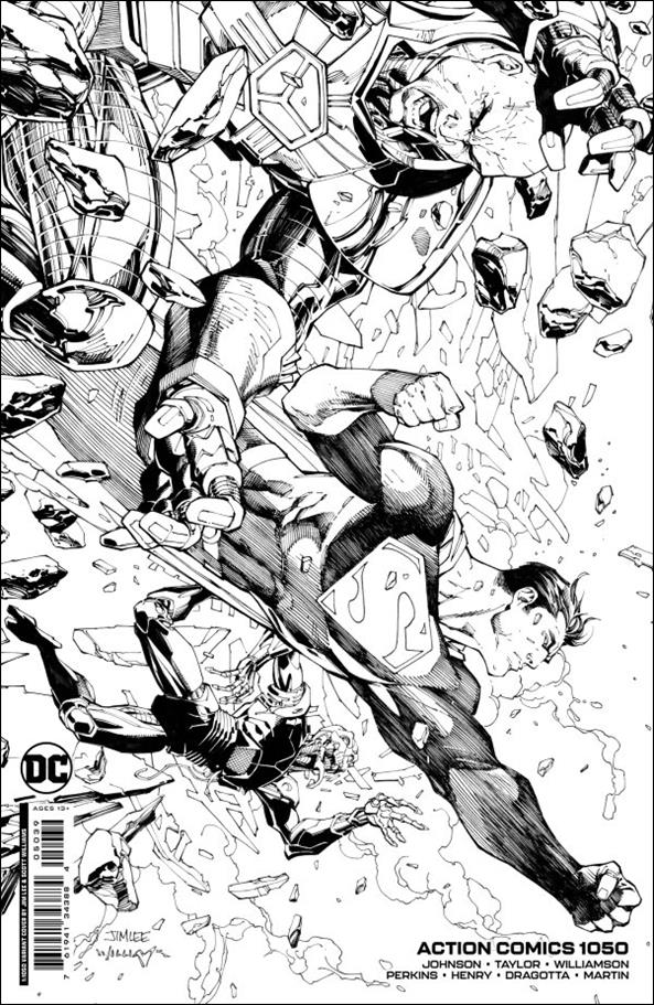 Action Comics (1938) issue 1050-AA Jim Lee 1:1050 Inks Cardstock Cover