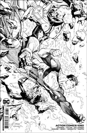 Action Comics (1938) issue 1050-AA Jim Lee 1:1050 Inks Cardstock Cover