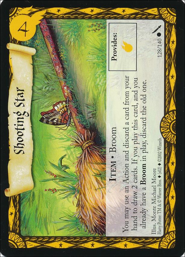Harry Potter: Chamber of Secrets (Base Set) card 128 Shooting Star