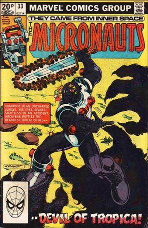 Micronauts (1979) issue 33-B UK Price Cover