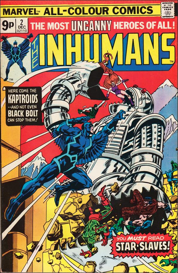 Inhumans (1975) issue 2-B UK Price Cover